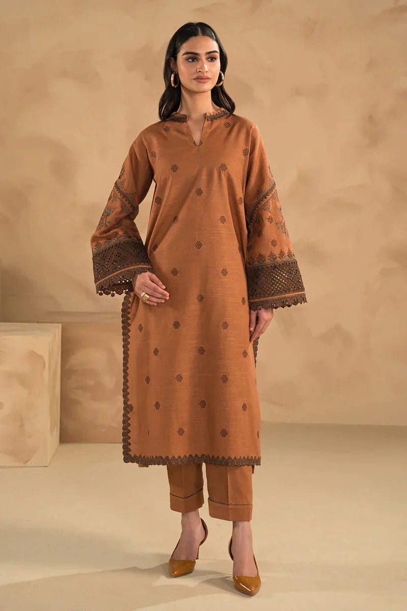 Charizma - Winter 3PC Dhanak Embroidered suit with Printed Shawl RL9490