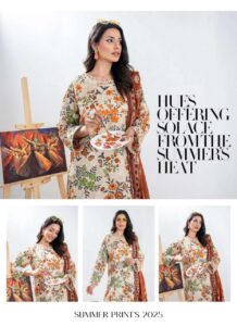 ZESH - Unstitched Same Print 3 Piece Lawn