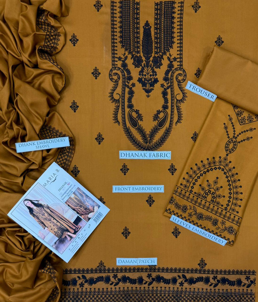 LIBAAS DHANAK 3PC EMBROIDERED