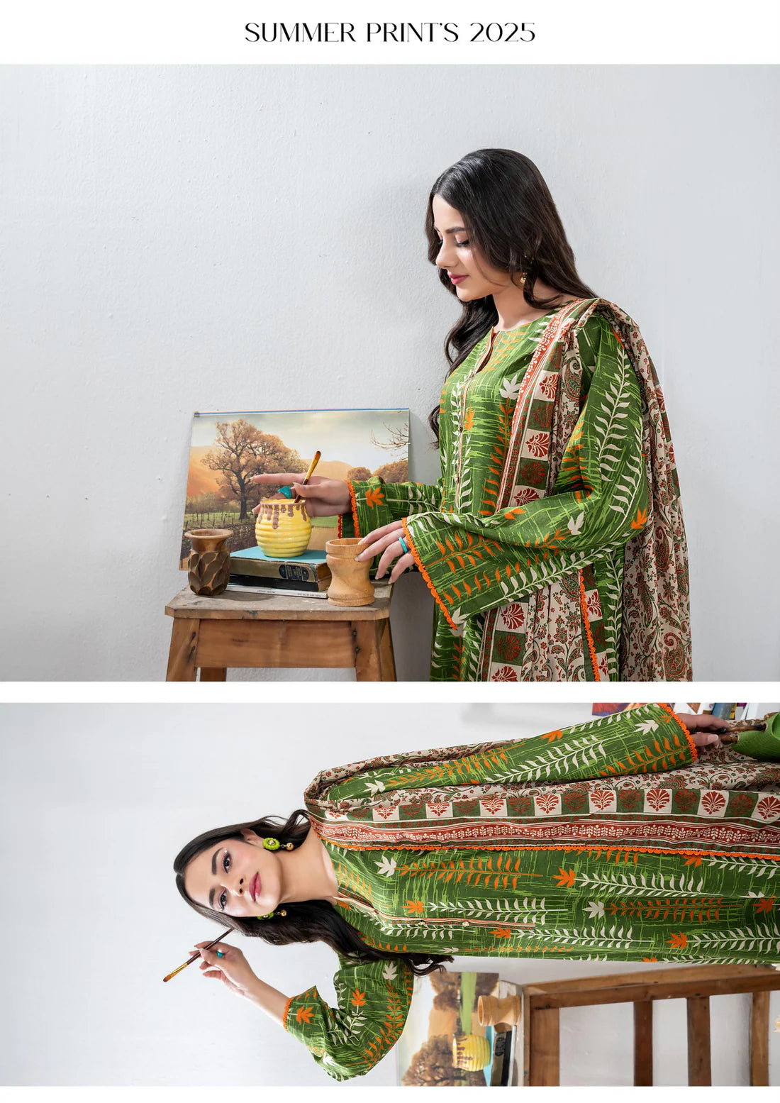 ZESH - Unstitched Same Print 3 Piece Lawn